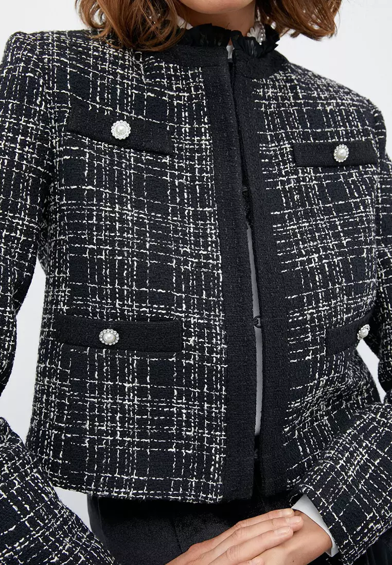 Buy KOTON Tweed Jacket 2025 Online | ZALORA