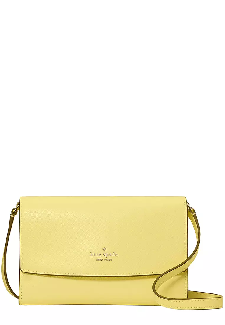 Kate Spade Kate Spade Perry Leather Crossbody Bag in Yuzu