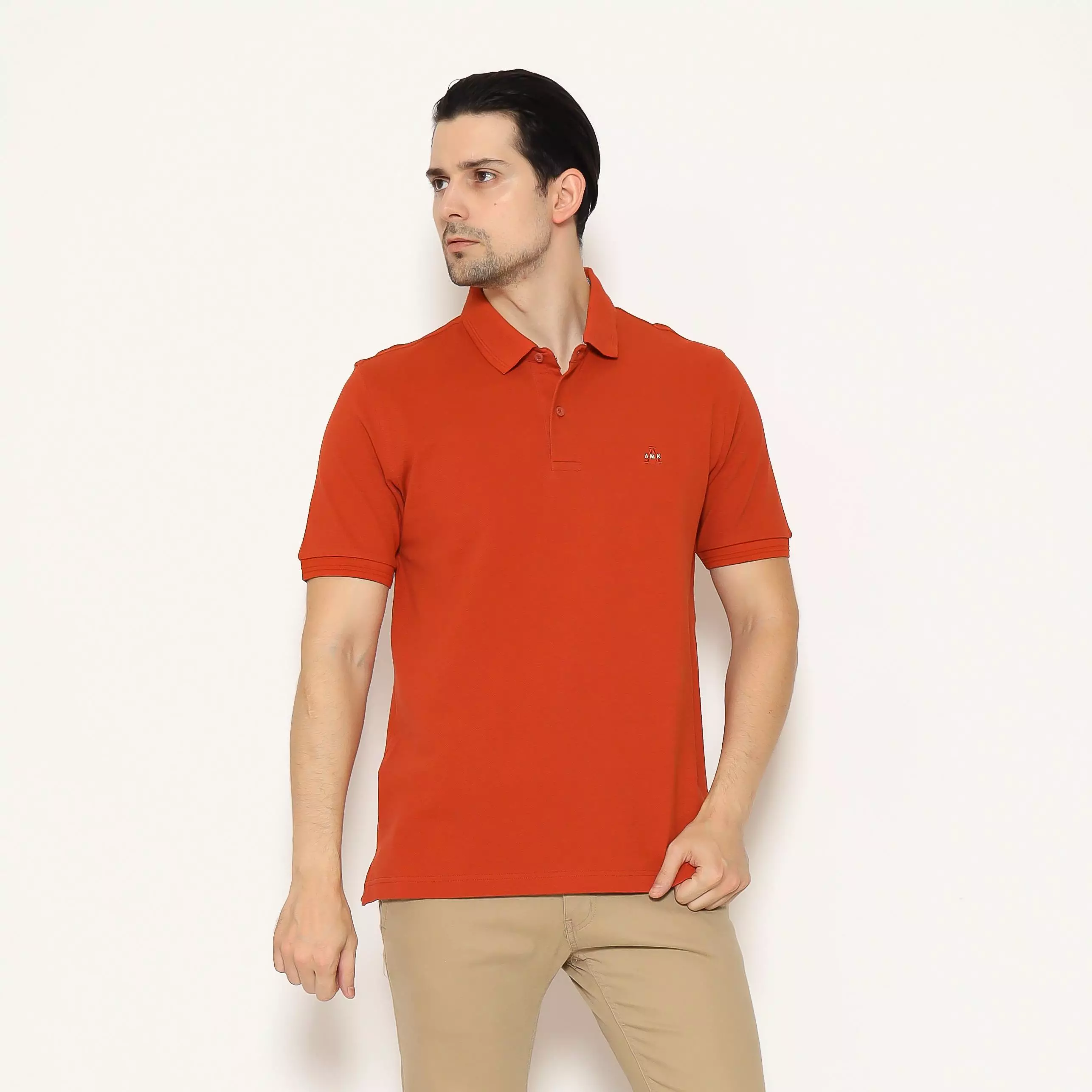 AMK Kaos POLO Solid Lengan Pendek PS ASUKA S/S Terracota