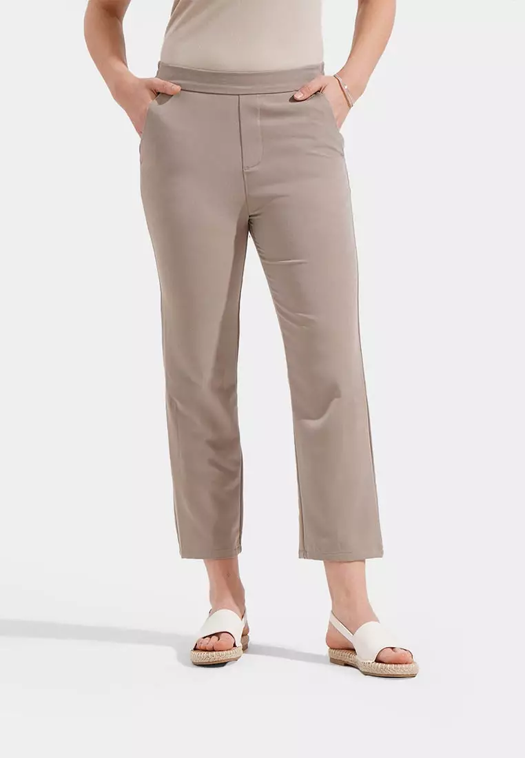 Pull Up Tapered Trousers