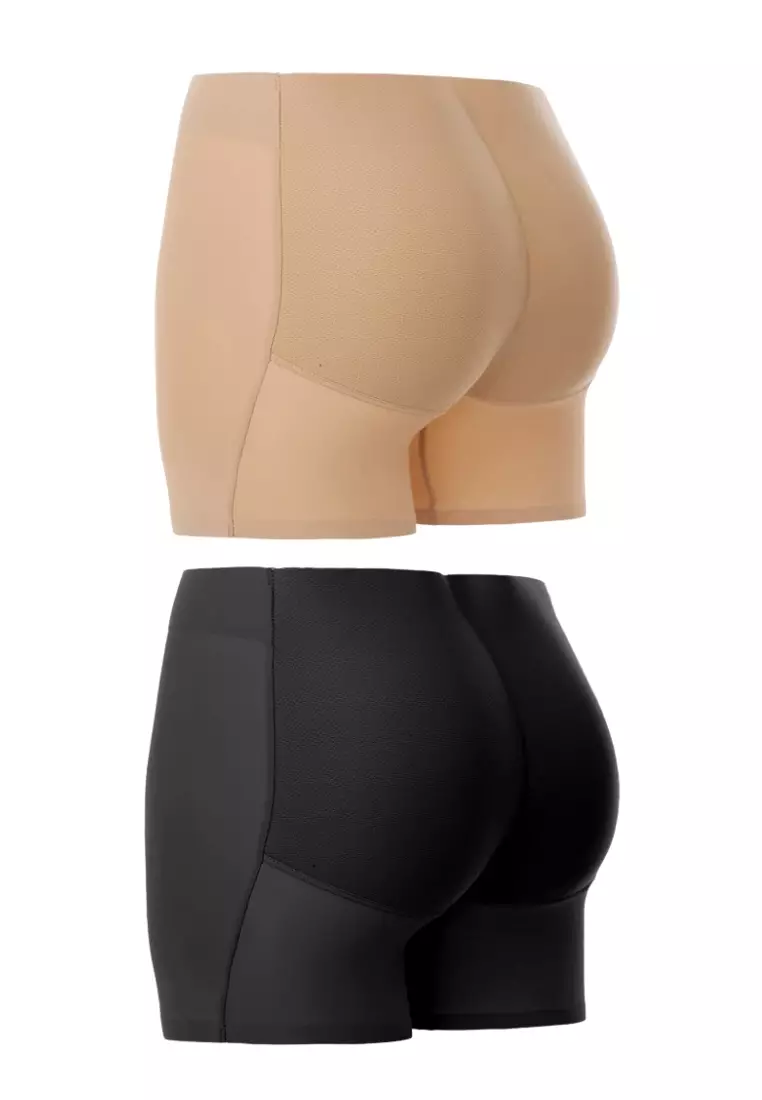 Kelsie Butt Lifter Low Waist Panties Seamless Padded Underwear in Blac –  Kiss & Tell Malaysia