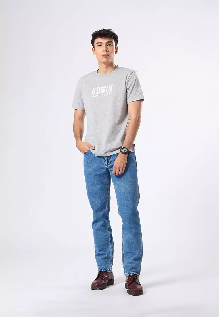 T-SHIRT CLASSIC GREY Kaos Casual Pria Lengan Pendek