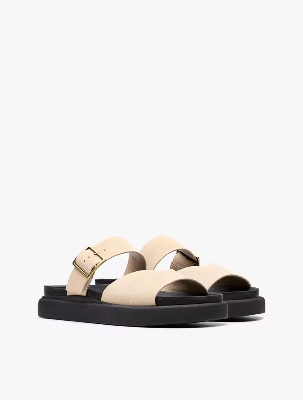 Clarks Aristella Mule Ecru Suede