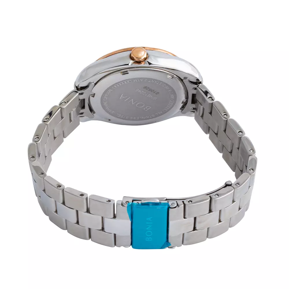 Bonia B10246-2342 - Jam Tangan Wanita - Silver Hitam - Original