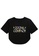 Twenty Eight Shoes black Cropped Printed Short Sleeve T-shirt 6308GS21 5CDC7AA9D8C051GS_2