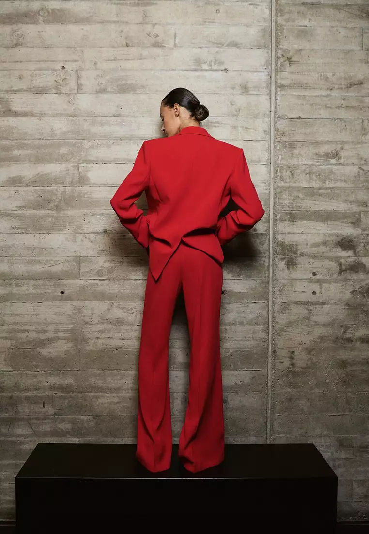 High-Waist Suit Trousers