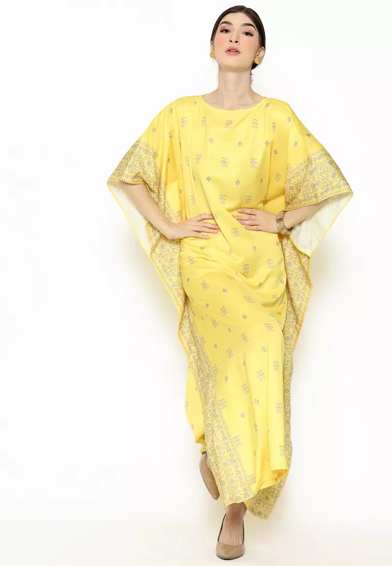 Kanzi Exclusive Short Sleeve Songket Kaftan