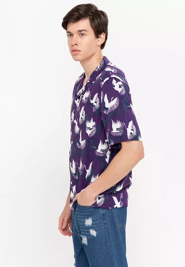 Buy Original Penguin Cranes Print Button Down Woven 2025 Online ...