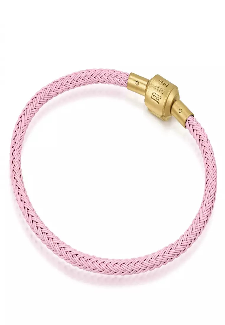 Stainless Steel Charm Bracelet for Women Cherry Blossom 3mm