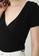 PIMKIE black Standard V-Collar T-Shirt CD966AA93FA96FGS_3