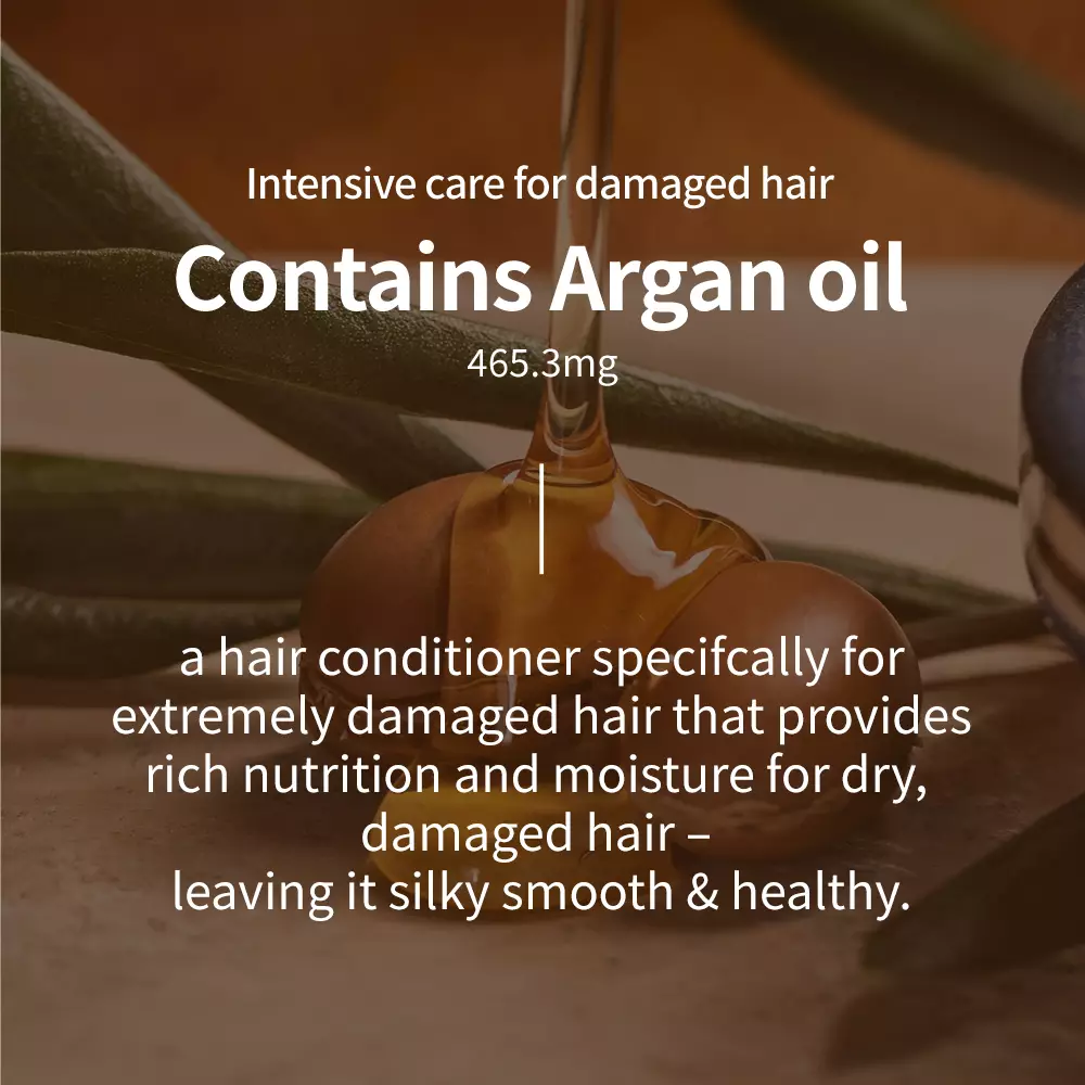 NATURE REPUBLIC Argan Essential Deep Care Hair Pack | Hair Fall Hair Treatment - Perawatan rambut Rontok & Rusak