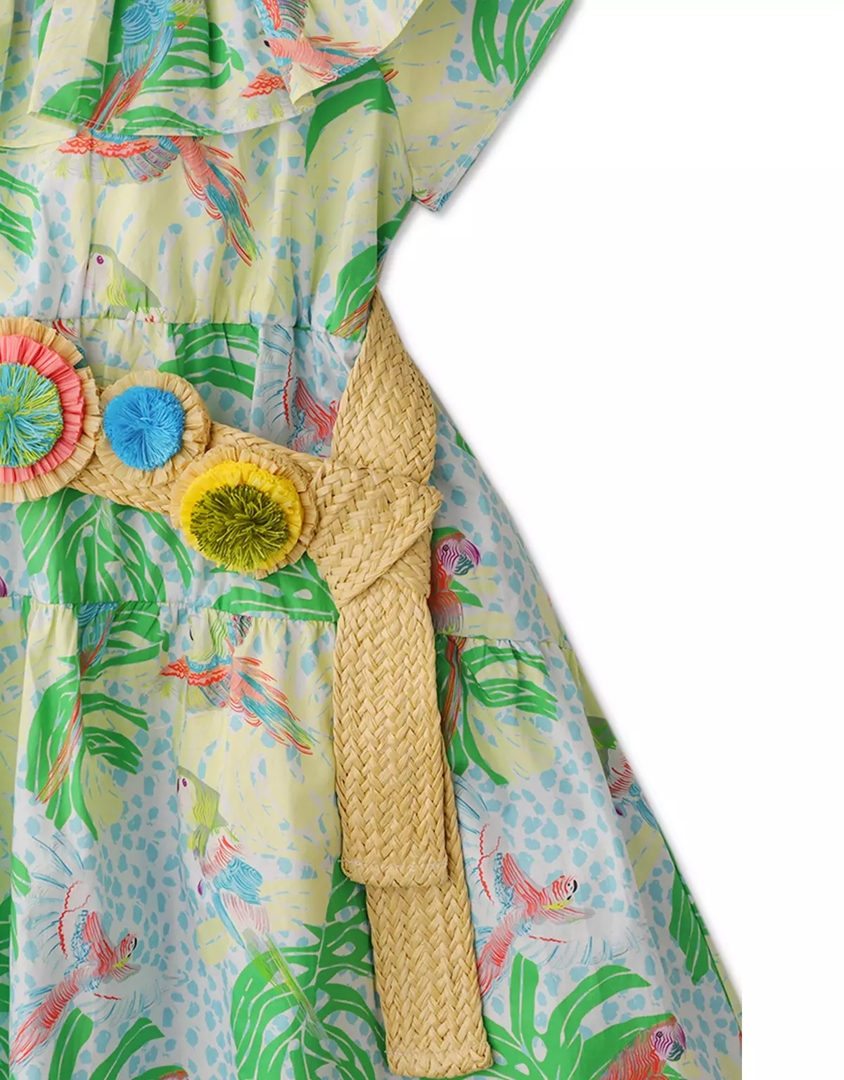 Gingersnaps Tropical Escapade 2 Dress - Dress Anak Perempuan (Hijau)