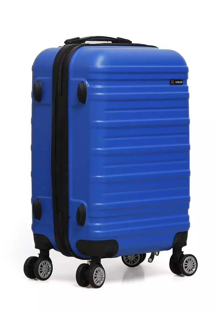 Carlton Tas Koper Fashion Unisex Size 20 Inch Suitcase Number Code Lock Material Fiber ABS ORIGINAL - Blue