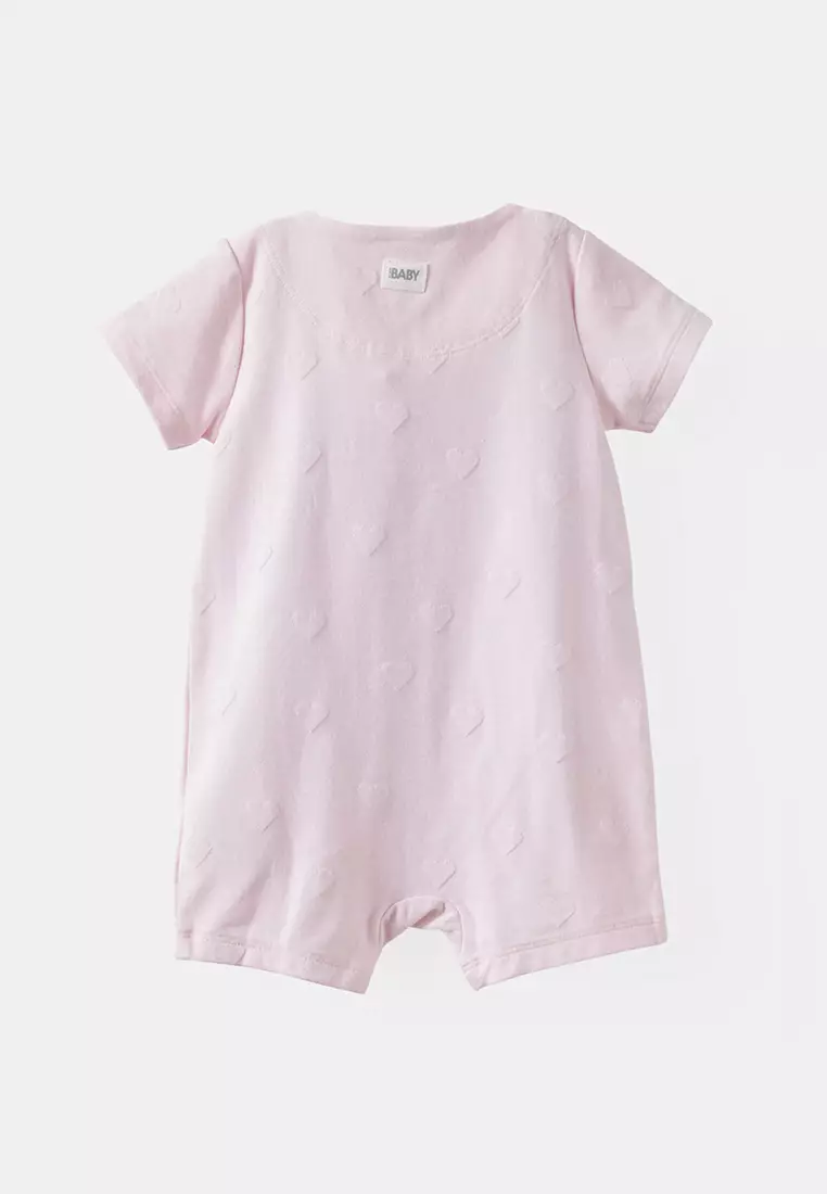 The Short Sleeves Zip Romper