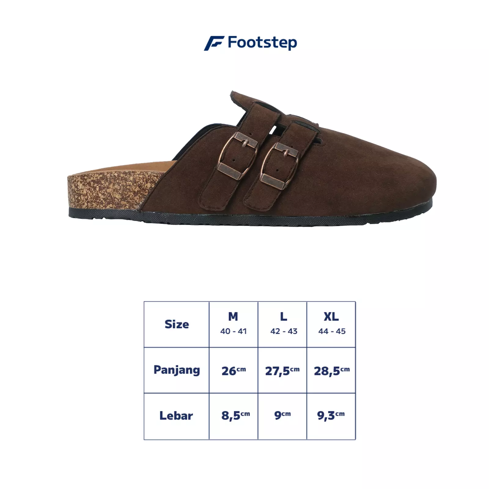 Footstep Footwear Sandal Casual Pria Voxta Cream Original