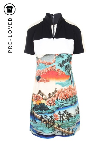 Buy Carven Pre Loved Carven Printed Shift Dress Online On Zalora