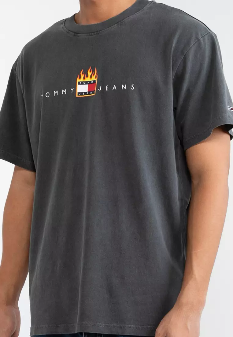 Linear Fire Flag Tee Tommy Jeans