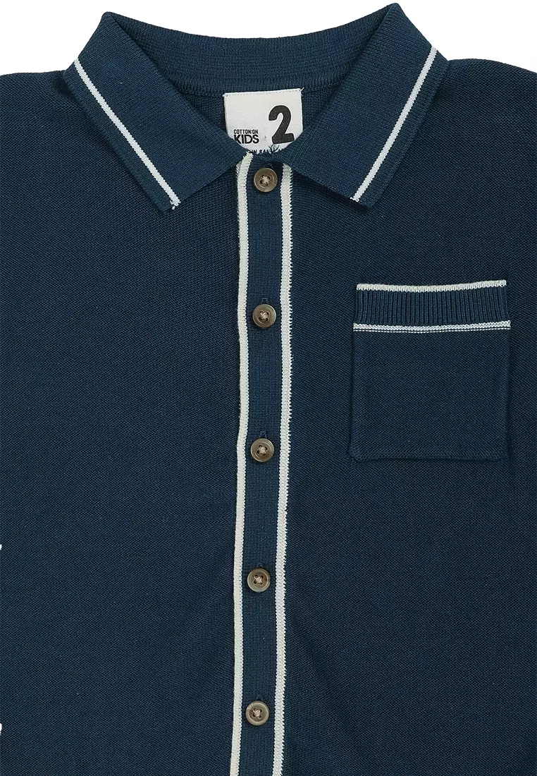 Knitted Short Sleeve Shirt