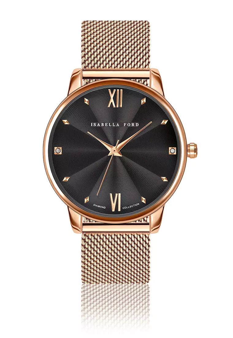 Buy Isabella Ford Isabella Ford Coco Rose Gold Mesh Women Watch