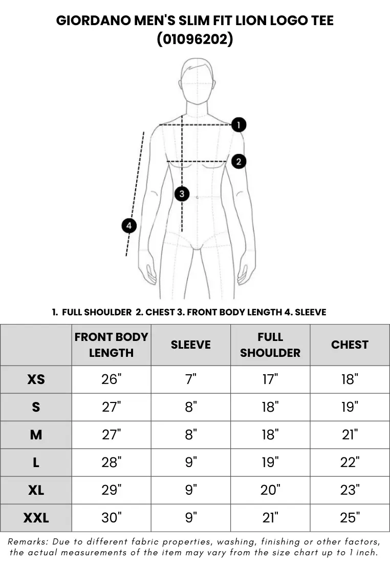 Men's Slim Fit Lion Logo Tee