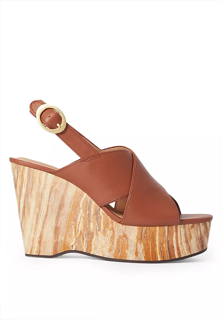 Discount on & Other Stories  shoes - SKU: Leather Platform Wedge Sandals