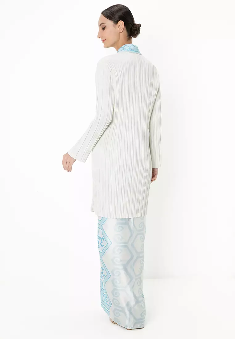 Mela Pleated Kebaya Set with Front Panel