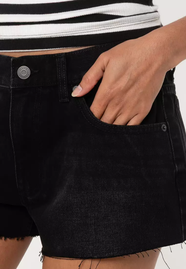 Petite Denim 'Relaxed' Shorts