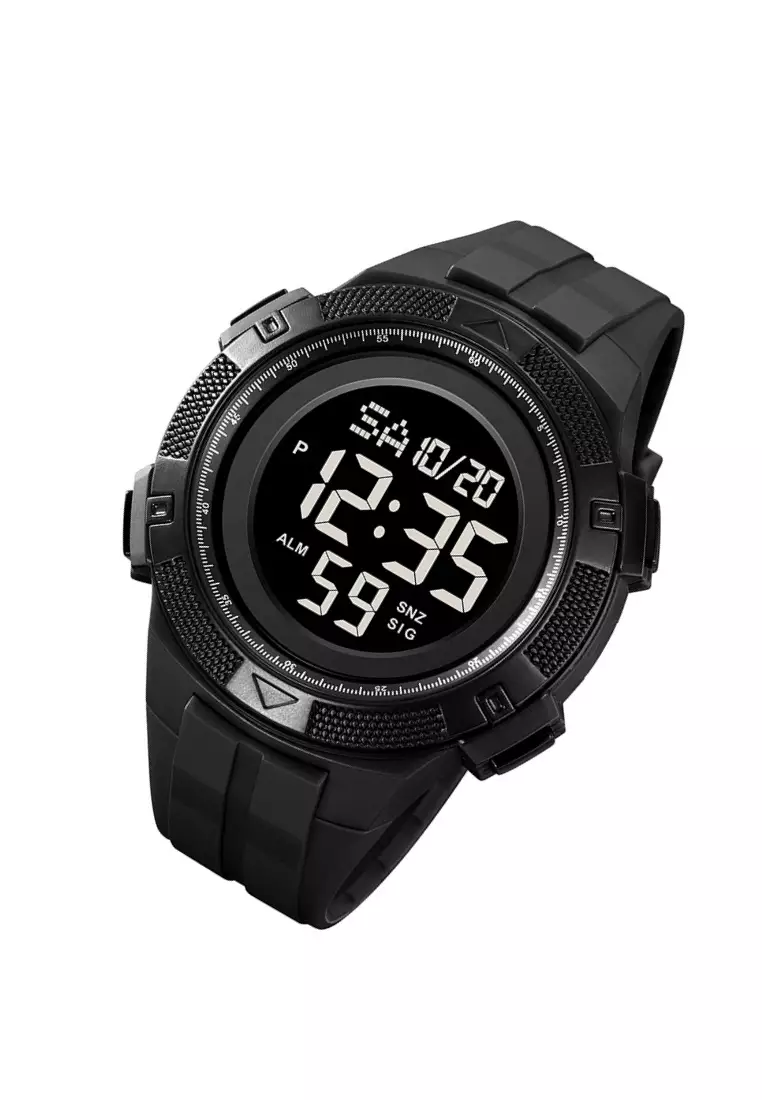 Jam Tangan Digital Pria Sporty Material TPU Strap Tali 2589 ORIGINAL