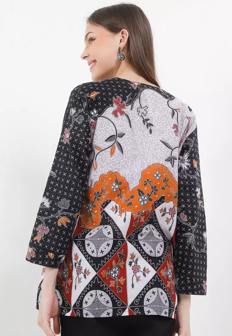 Phineas Blouse Batik Premium Wanita Casual Modern
