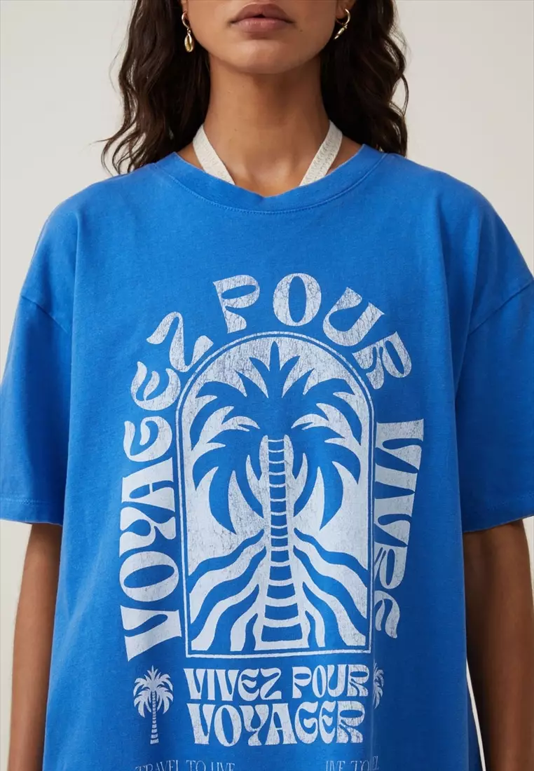 Buy Cotton On The Oversized Graphic Tee 2024 Online | ZALORA Singapore