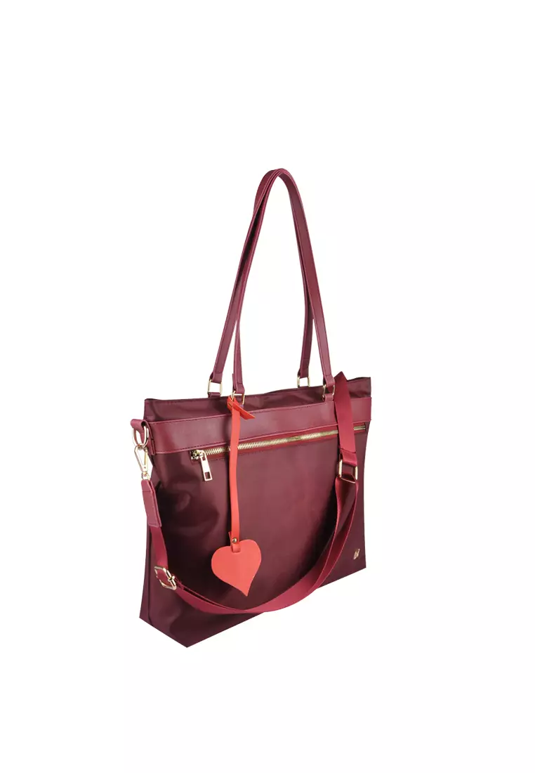 Mayonette Silka Shoulder Bag - Tas Fashion Wanita - Womens Shoulder Bags - Maroon
