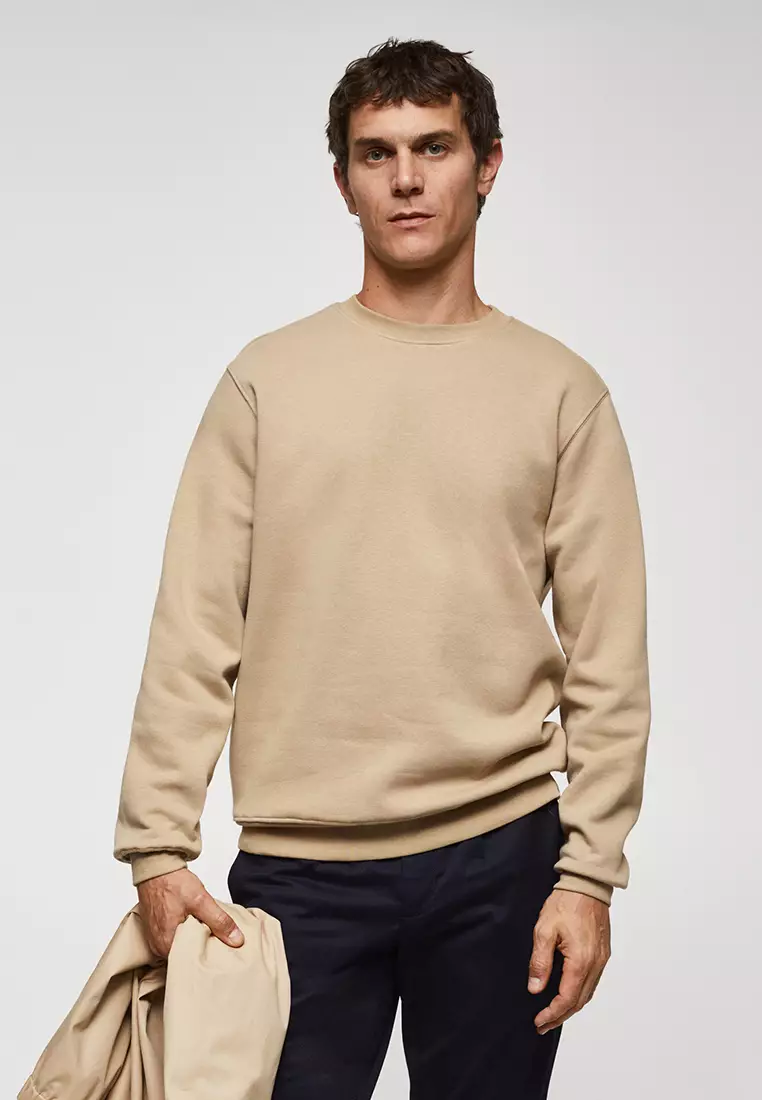 Buy MANGO Man Lightweight Cotton Sweatshirt 2024 Online