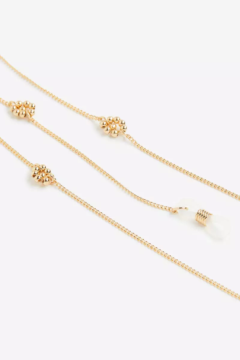 Gold glasses chain top