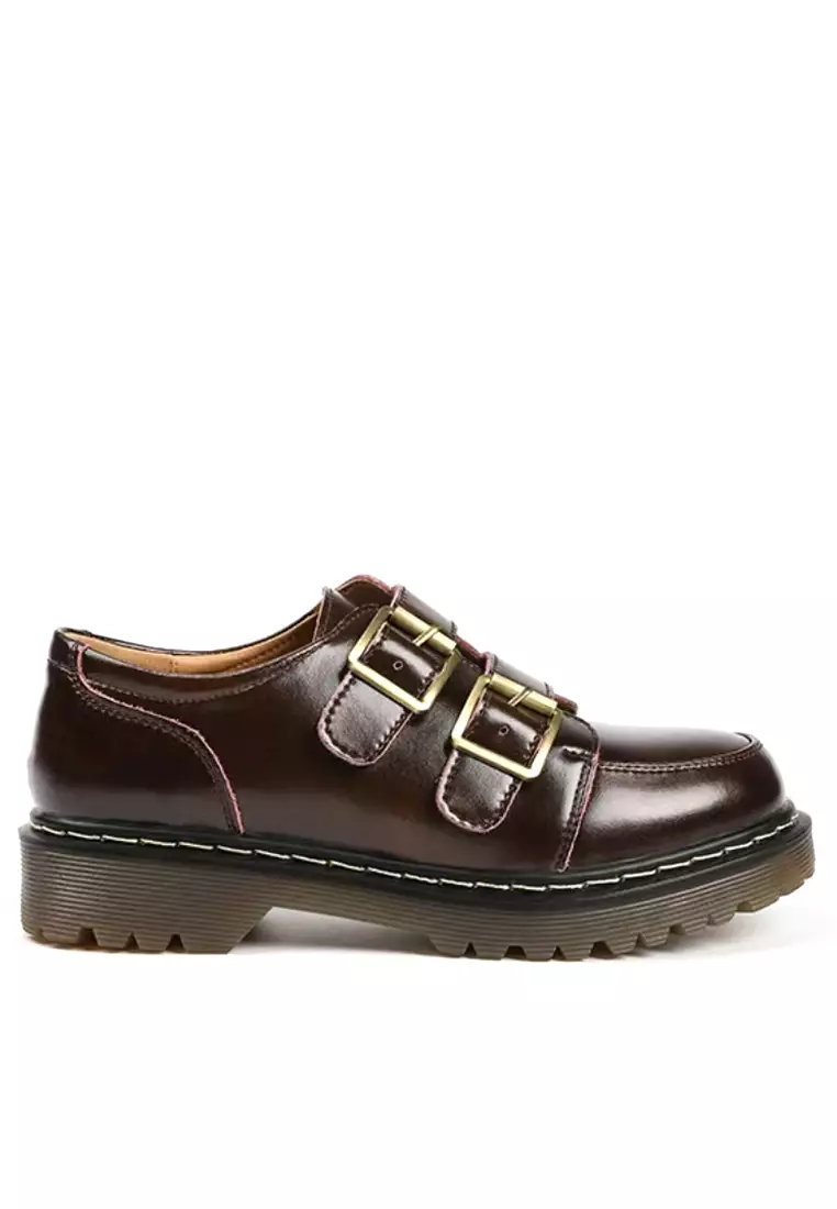 3.5CM Leather Monk Strap Shoes MZ2229-1