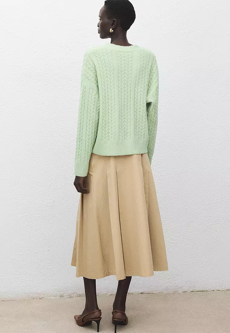 Knitted Braided Cardigan