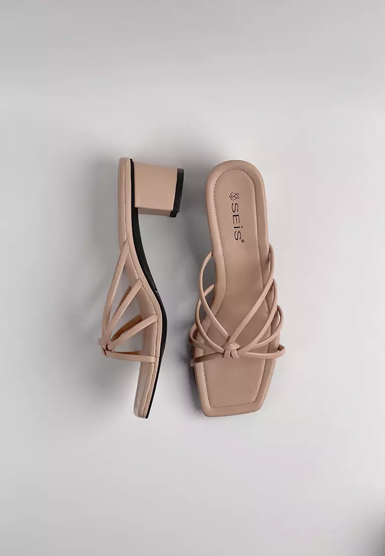 SEIS Kayla Sandal Heels Wanita Hak 5 cm - MOCCA