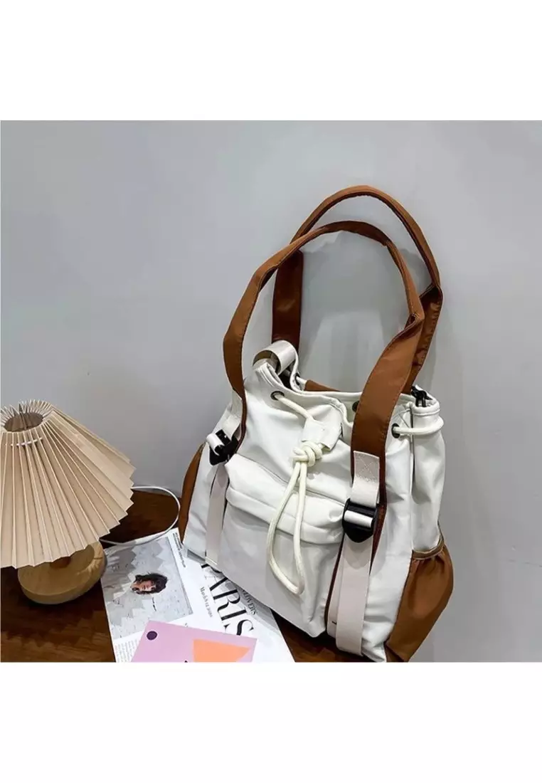 Caroline Cream Selempang Tote Sling Bag