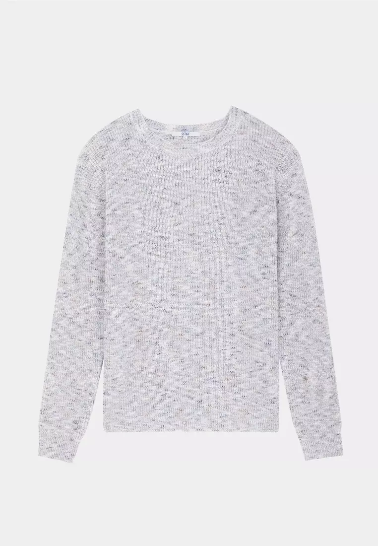 White Ombre Yarn sweater