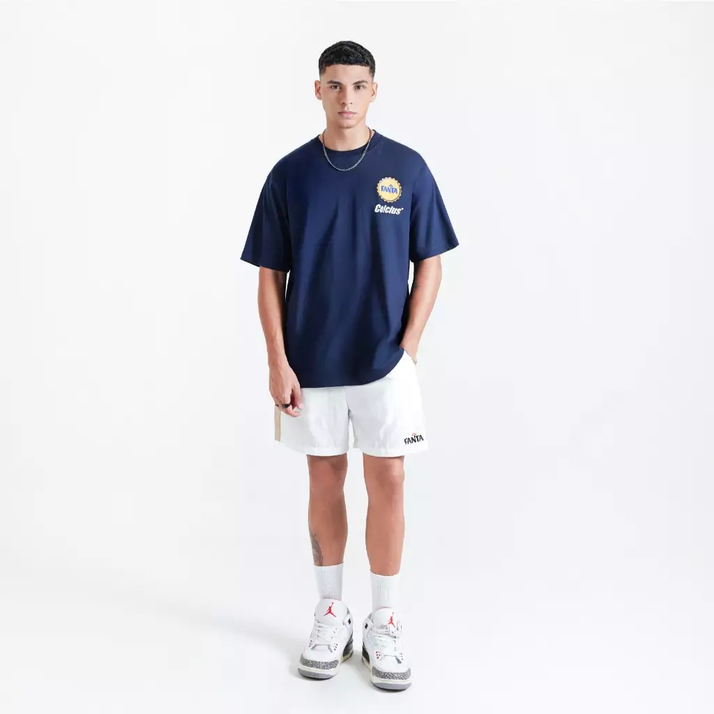 CELCIUS FANTA Flying Fanta Bottle T-shirt Oversize LIN001429C Dark Blue