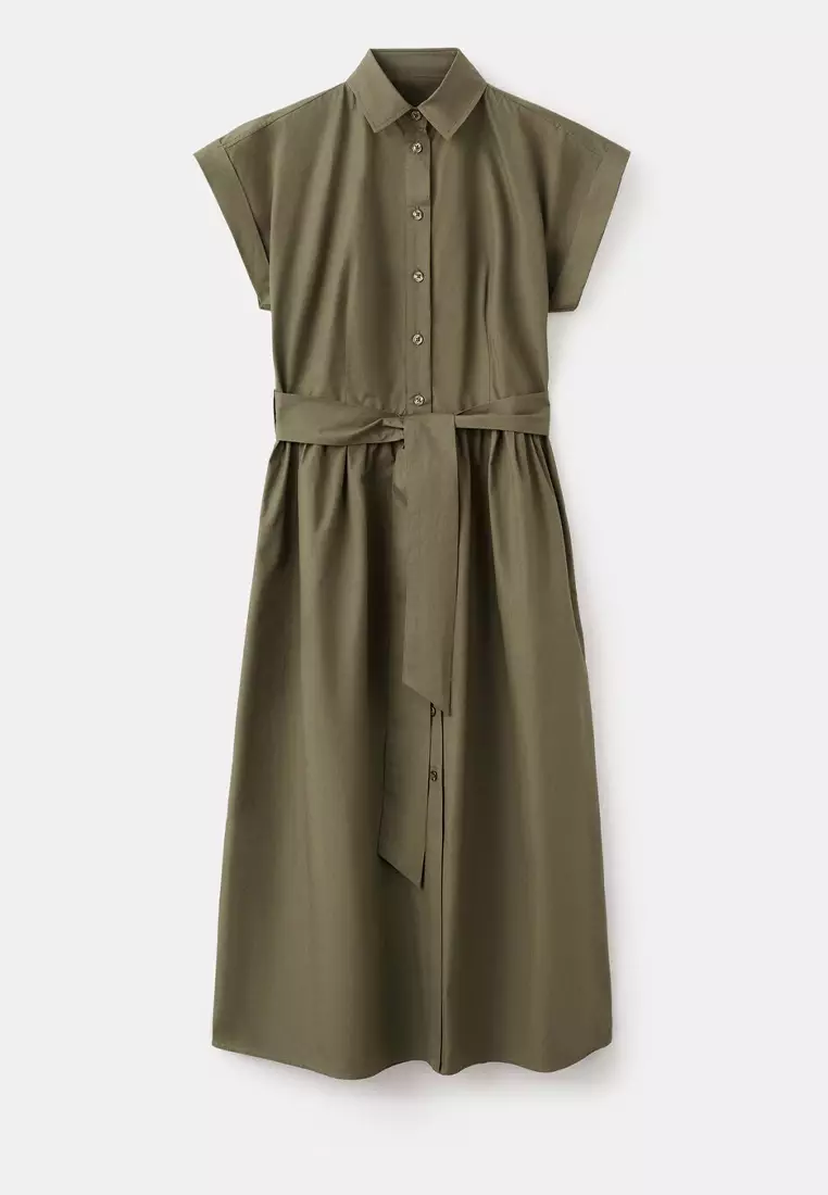 Belt Shirt Dress