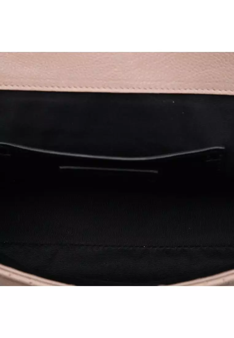 Pre-Loved Saint Laurent Medium Sheepskin Triquilt Monogram College Bag
