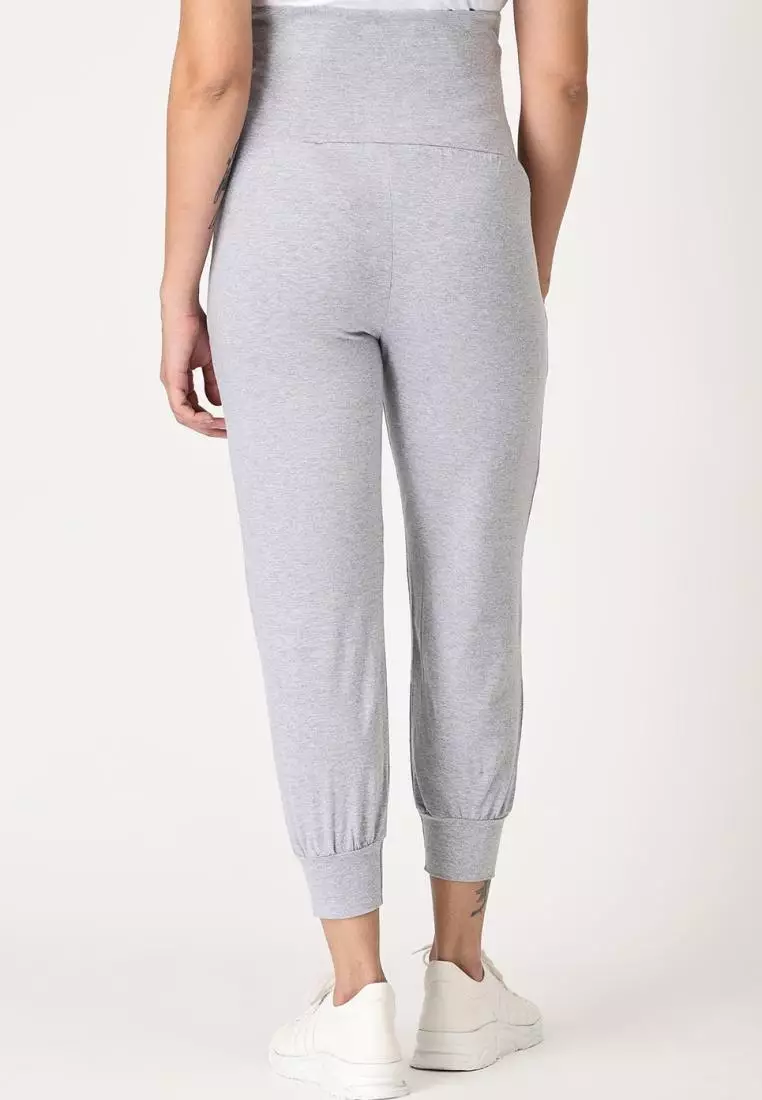 Comfy Maternity Joggers Light Grey