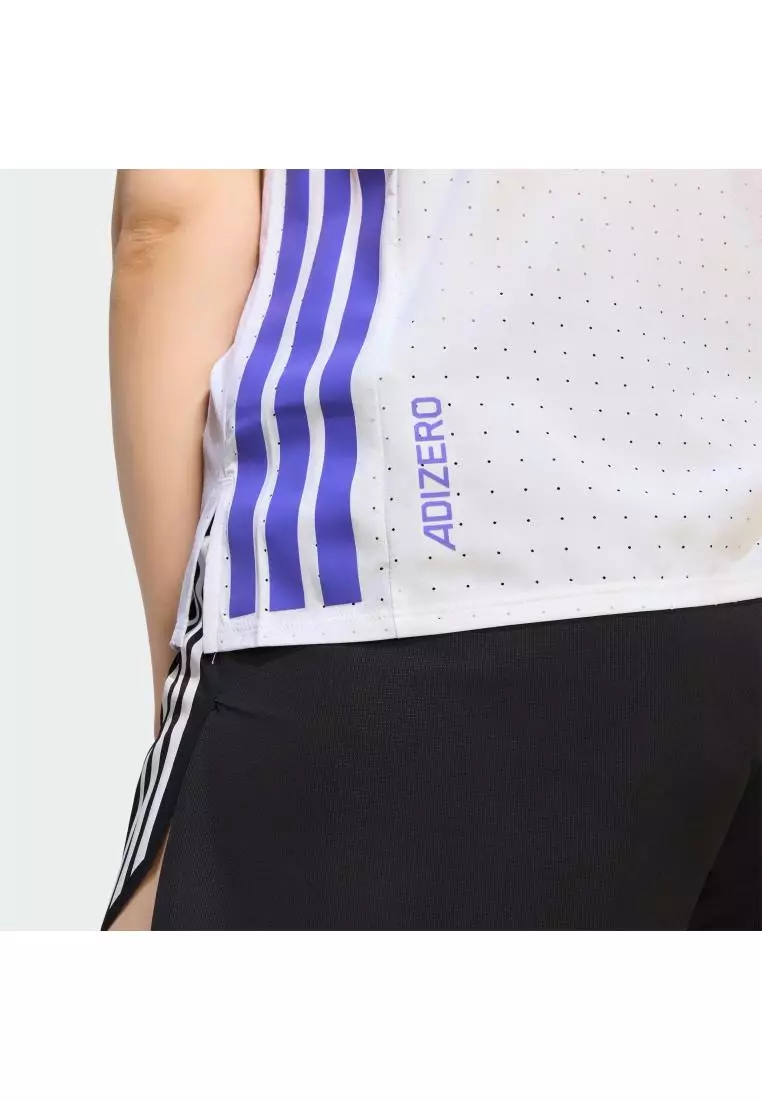 Running Adizero Running Tee Women White KT4831