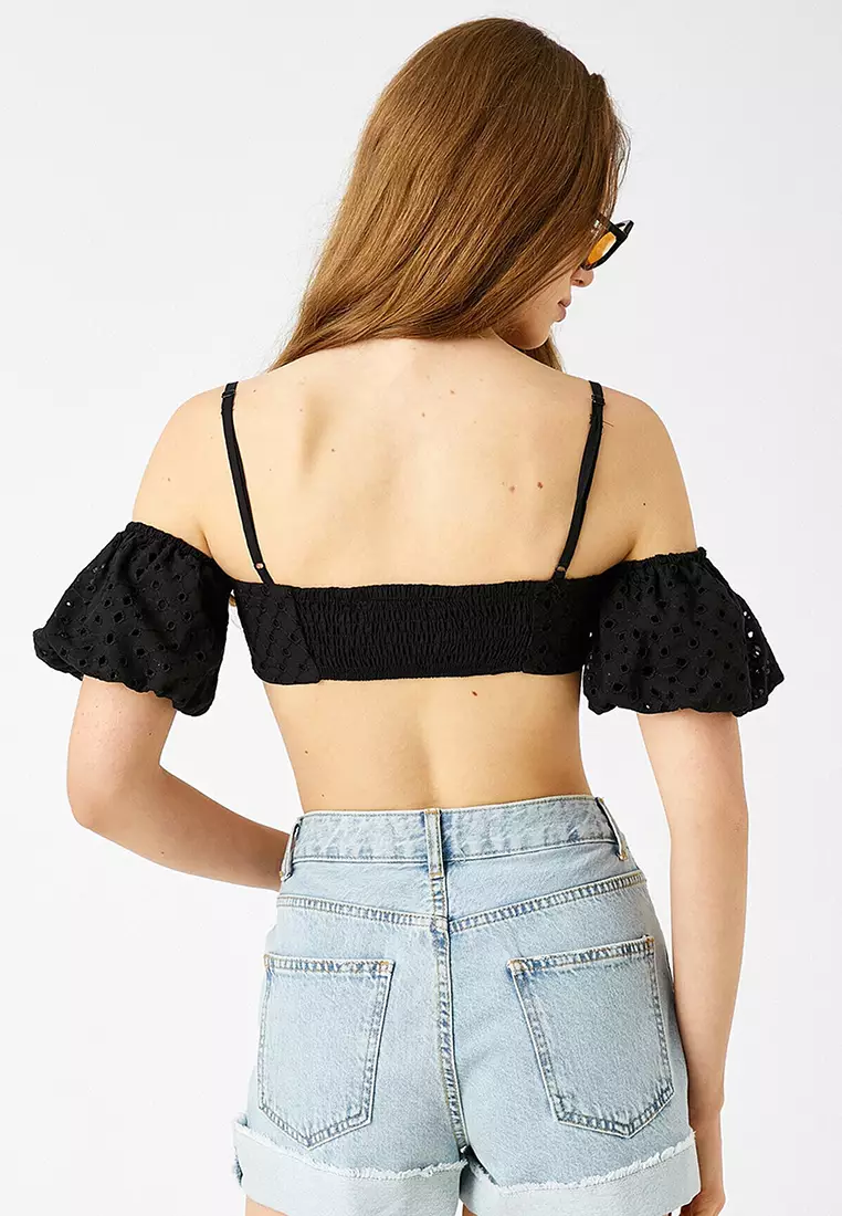 Off Shoulder Crop Top