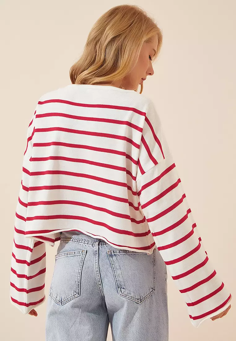 White and red on sale jumper