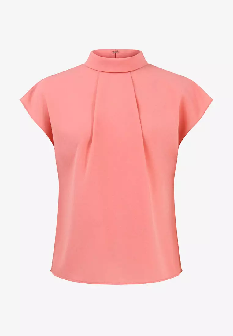 Tiara High Neck Shell Top