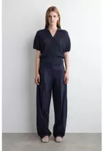 Buy COS PLEATED COTTON BARREL-LEG TROUSERS 2026 Online | ZALORA