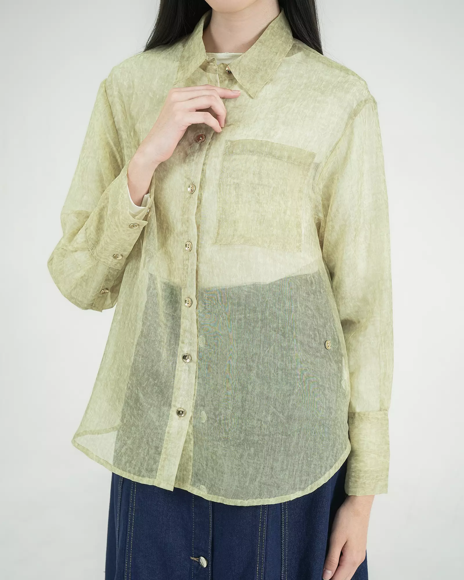 Geulis.id EVION SHIRT - Lime