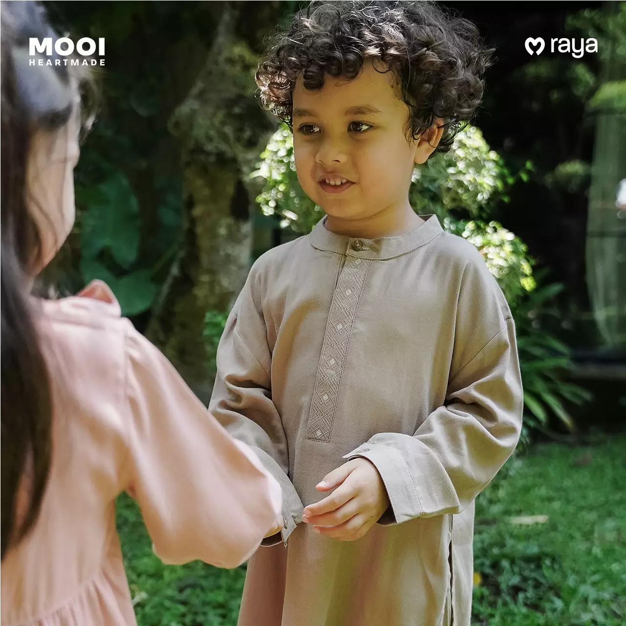 Mooi Rais Koko Set Setelan Koko Anak - Dusty Blue