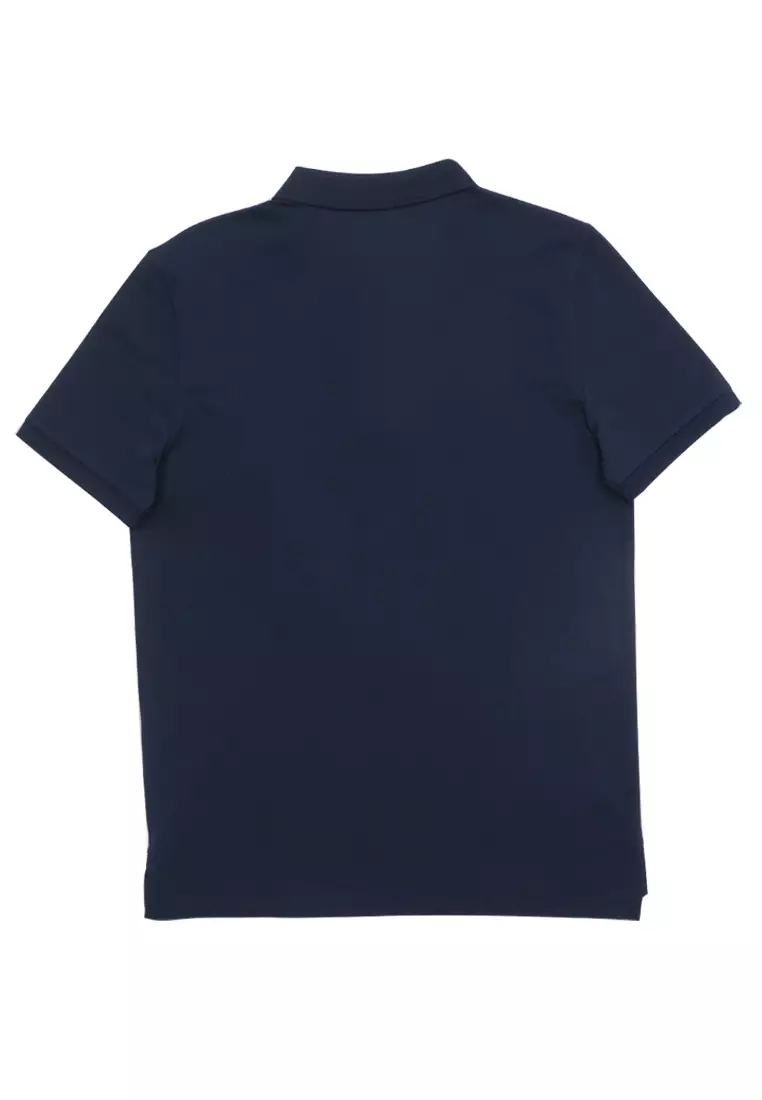 Men's Cotton Lycra Solid Polo